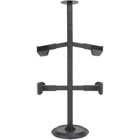 JFFCESTORE Detachable Tactical Helmet Vest Stand Display Hat Rack Organizer Tactical Gear Support Stand Waist Belt Helmet Mask Stand Cross Display(Black)