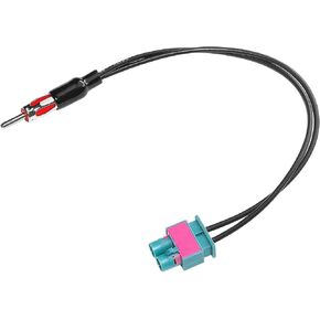Anina Double Fakra Male to DIN ISO Adapter Compatible with Audi Volvo VW Seat Skoda Car DIN Motorola Type