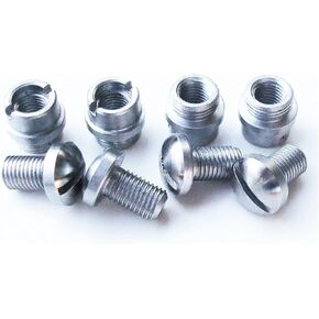 HAISDA 1911 Grip Screws Bushings, M1911 Clones 1911A1 Fits These and Other Standard 1911 .45 .38 Industries Stainless Steel Grip Nut Screws & Bushings,8 pcs