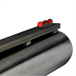 TRUGLO Bright Low-Profile All Metal Construction Long Bead Front Fiber Optic Gun Replacement Bead, Red/Green