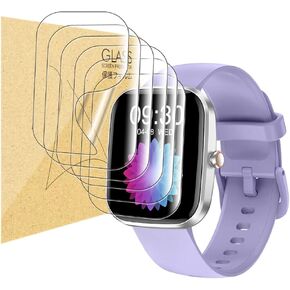 LYSANDRA Compatible for Kuizil T70 Smart Watch 1.91", [6 Pack] Full Coverage TPU Clear Film Compatible for WeurGhy T70 1.91" Smartwatch [6 Pack]