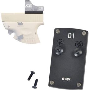 D1 Sight Mount Plate - G17 19 22 26 27 34 35 37 41 Mounting Plate for Mini Red Dot Sight, Pistol Handgun Mount Plate Base for Red dot Burris Sightmark Vortex Venom Tactical Hunting