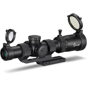 CVLIFE EagleFeather 1-6x24 LPVO Rifle Scope with 30mm Cantilever Mount, 5 Levels Red & Green Illumination Reticle, Second Focal Plane Scopes with Zero Reset