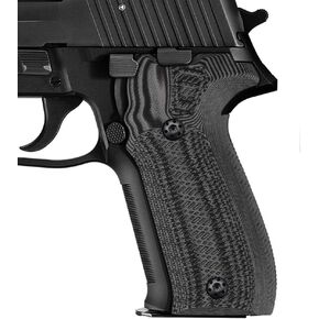 Cool Hand G10 Grips Compatible with Sig Sauer P226, Black Gun Grips Screws Included, Aggressive Tactical Slant Texture, Thickness 7/10", not for a Sig P229