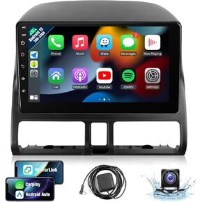 Naifay Android Car Stereo for Honda CRV 2007 2008 2009 2010 2011 Wireless CarPlay Android Auto, 2+32G 9inch Touchscreen Car Radio Bluetooth Backup Camera In Dash GPS Head Unit WIFI FM SWC Split Screen