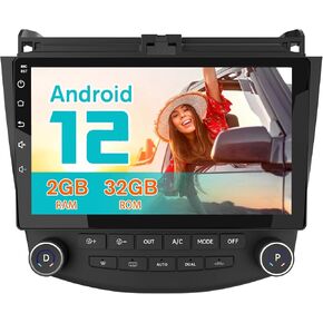 AWESAFE Android 12 Car Radio Stereo 10 inch Touch Screen with CarPlay Android Auto for Honda Accord 7th 2003 2004 2005 2006 2007