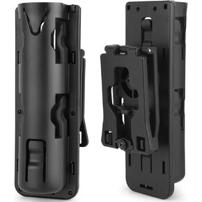aikeec Baton Holder 360 Degree Rotating Telescopic Baton Pouch, Expandable Baton Holsters,Baton Holder for Duty Belt Tactical Swivelling Flashlight Holsters ABS Case
