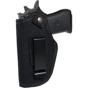 Universal Gun Holster for Concealed Carry Inside or Outside The Waistband Pistols Holsters for Right and Left Hand Draw Holster for Men/Women Fits Subcompact and Compact Handguns,Black