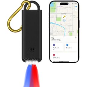 Personal Alarms for Women, 130dB Safety Alarm, Compatible with Apple Find My App (iOS Only, Android not Supported), Blutooth Keys Finder and Item Locator, LED Flashlight and Strobe Lights