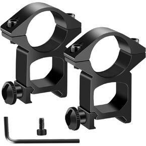 1'' Scope Rings, 2Pcs High Profile or 2Pcs Medium Profile 1 Inch Scope Mount Rings for Picatinny Rail