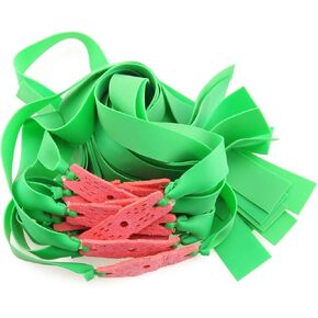 E-outstanding 12-Pack Slingshot Hunting Powerful Flat Rubber Band 0.6 mm High Elasticity Outdoor Catapult Latex Flat Elastic Resilient for Shooting, Green