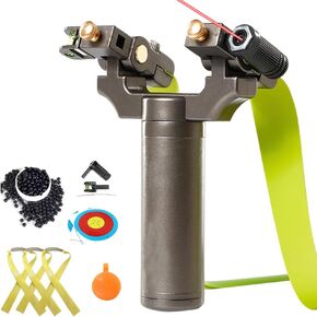 Professional Outdoor Slingshot Suit Laser Slingshot high-Precision Flat Leather Slingshot Dedicated Outdoor for and Shooting Practice