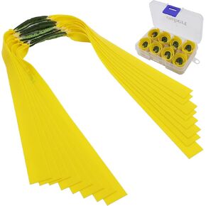 OBTOUTDOOR 8pcs Slingshot Flat Bands Replacement 0.65mm Flat Rubber Latex Bands Hunting Catapult Elastic Bungee for 8mm 9mm 10mm 11mm12mm 13mm 14mm 15mm Slingshot Ammo