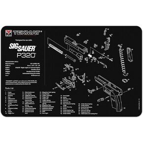 TekMat Cleaning Mat for use with Sig Sauer P320, Black
