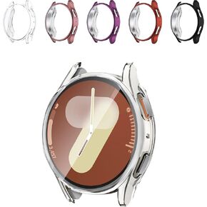 عبوة من 5 قطع من Seltureone لساعة Samsung Galaxy Watch 7 مقاس 40 مم، حافظة حماية للشاشة، غطاء حماية ناعم من مادة TPU وملحقات إطار ممتص للصدمات لساعة Galaxy Watch 7 مقاس 40 مم in Kuwait