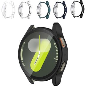 Seltureone 5 Pack for Samsung Galaxy Watch 7 40mm Screen Protector Case，Soft TPU Shell Protective Screen Cover Bumper Frame Accessories for Galaxy Watch 7 40mm