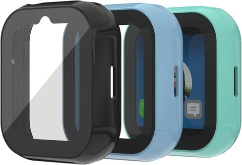NewJourney 2 Pack Case Compatible with Sync UP Kids Watch 2, Hard PC Overall Protective Case with Tempered Glass Screen Protector (Black+Clear) in Saudi Arabia