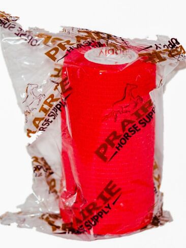 شريط تغليف بيطري من Prairie Horse Supply (ألوان متنوعة) (6 عبوات) (عرض 3 بوصات) شريط تغليف بيطري طبي للإسعافات الأولية لاصق ذاتي للالتواء والتورم في الكاحل in Kuwait