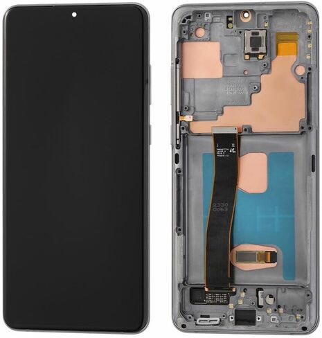 (OLED) Screen Replacement for Samsung Galaxy S20 Ultra 5G/ S20 Ultra 4G SM-G988U, SM-G988A, SM-G988W LCD Display Touch Digitizer Assembly with Tools(Sliver with Frame) in Saudi Arabia