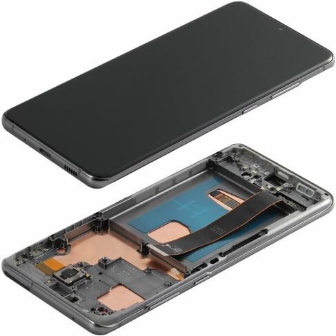 (OLED) Screen Replacement for Samsung Galaxy S20 Ultra 5G/ S20 Ultra 4G SM-G988U, SM-G988A, SM-G988W LCD Display Touch Digitizer Assembly with Tools(Sliver with Frame) in Saudi Arabia