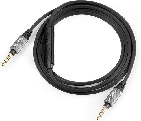 FAAEAL WH-1000XM5 Audio Cable Compatible with Sony WH-1000XM4/XM3 MDR-1AM2 Technica ATH-M50xBT ATH-ANC7B Headphones,in-line mic Control Extension Aux Cord 4.9ft w/mic in Saudi Arabia
