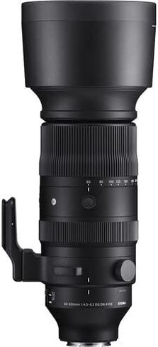 عدسة سيجما الرياضية مقاس 60-600 مم f/4.5-6.3 DG DN OS لحزمة Sony E-Mount (أسود) مع ملحقات متقدمة | ضمان سيجما ممتد لمدة 3 سنوات | 732965 | عدسة سيجما 60-600 ملم سوني إي ماونت in Kuwait