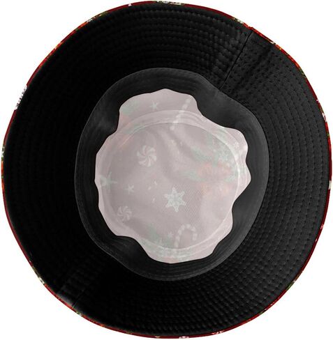 Snowflake Bucket Hat Funny Fisherman Hat Print Beach Hat Packable Outdoor Travel Hat in Kuwait
