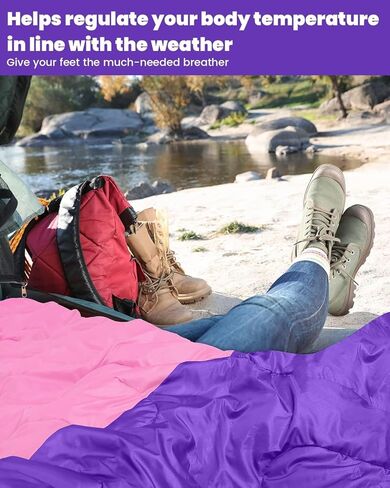 حقيبة نوم سبورتنير، أكياس نوم دافئة للطقس البارد 3-4 مواسم للبالغين والأطفال والأولاد والبنات مع كيس ضغط - ملحقات معدات التخييم الأساسية خفيفة الوزن وحقائب الظهر والمشي لمسافات طويلة in Kuwait