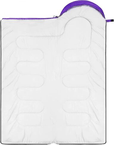 حقيبة نوم سبورتنير، أكياس نوم دافئة للطقس البارد 3-4 مواسم للبالغين والأطفال والأولاد والبنات مع كيس ضغط - ملحقات معدات التخييم الأساسية خفيفة الوزن وحقائب الظهر والمشي لمسافات طويلة in Kuwait