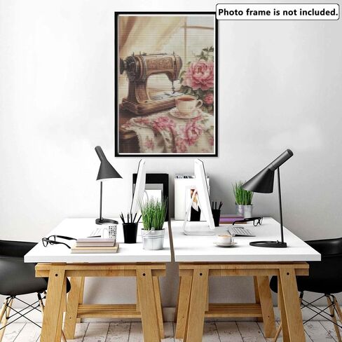 Yomiie 5D Diamond Art Kits for Adults, Woman Diamond Painting Art Virgin Mary DIY Full Round Drill Kits, Embroidery Rhinestone Diamond Crystal Craft Canvas Home Wall Decor 12x16 inch in Kuwait