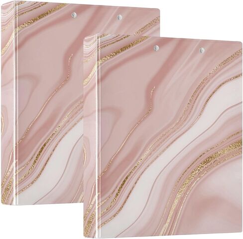 3 Ring Binder 1.5 Inch Pink Ribbon Bows Love Clipboards Binders with Interior Pockets Round Ring Binder for Office Supplies and School in Kuwait