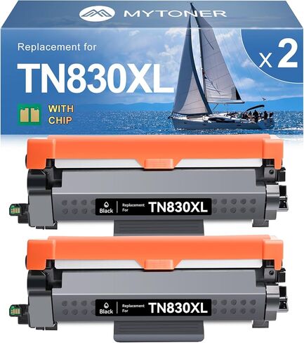 MYTONER Remanufactured TN830XL Toner for Brother Printer Replacement for Brother TN830 XL TN-830 Black Toner High Yield for DCP-L2640DW MFC-L2820DW XL HL-L2405W HL-L2400D HL-L2460DW HL-L2465DW, 2Pack in Saudi Arabia