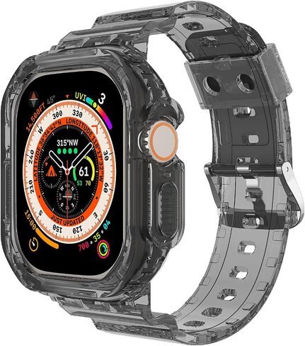 Tensea لساعة Apple Watch Band 38mm 40mm 41mm 42mm 44mm 45mm 46mm 49mm للنساء والرجال، حزام ناعم لطيف مع حافظة ممتصة للصدمات، ملحقات سوار معصم رائعة لسلسلة iWatch Ultra SE2 10 9 8 7 SE 6 5 4 3 2 1 in Kuwait