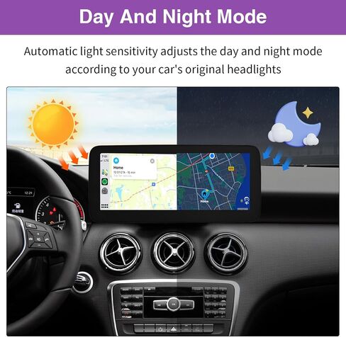 NINETOM 12.3 inch Touchscreen Wireless CarPlay Android Auto Multimedia Car Radio Receiver for Mercedes Benz GLA CLA A Class C117 X117 X156 with NTG4.5/4.7 System (2013-2015) in Saudi Arabia