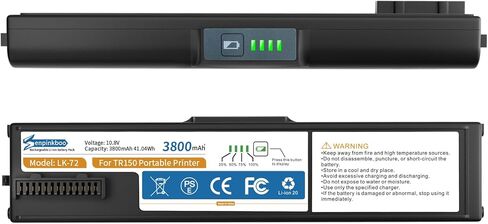 LK-72 Battery for Canon TR150 Battery Upgraded 3800mAh for Canon PIXMA TR150 Portable Printer Replacement 10.8V in Kuwait