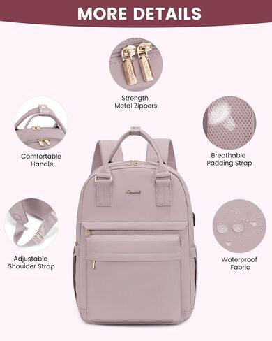 LOVEVOOK Laptop Backpack for Women 15.6 Inch Laptop Bag with USB Port, Fashion Waterproof Backpacks Teacher Nurse Stylish Travel Bags Vintage Daypacks Bookbag for College School Work in Kuwait