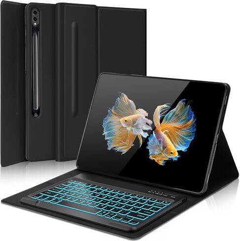 for Samsung Galaxy Tab S11 Ultra Keyboard Case 14.6 inch 2025, Magnetically Detachable Wireless Bluetooth Keyboard, Multi-Angle Stand, PU Leather Folio Cover with S Pen Holder for Galaxy Tab S11 Ultra in Saudi Arabia