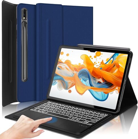 for Samsung Galaxy Tab S11 Ultra Keyboard Case 14.6 inch 2025, Magnetically Detachable Wireless Bluetooth Keyboard, Multi-Angle Stand, PU Leather Folio Cover with S Pen Holder for Galaxy Tab S11 Ultra in Saudi Arabia