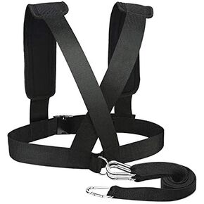 CSTHEN Sled Harness Tire Pulling Harness Pull Strap for Sled Training Fitness Resistance Weight Training Speed Harness Football Workout Equipment