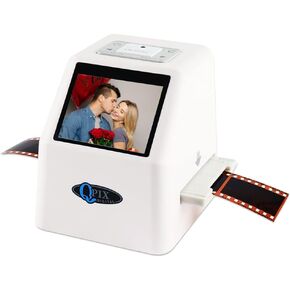 Film Negative Scanner 22 MP 110 135 126KPK Super 8 Negative Photo Scanner 35mm Slide Film Scanner Digital Film Converter High Resolution 22MP 2.4" LCD(White)