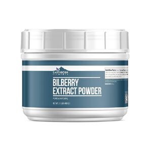 Earthborn Elements Bilberry Extract Powder 1.1 lb, Pure & Natural, Smoothies & Shakes