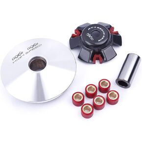 Glixal ATKS-042 GY6 125cc 150cc High Performance Racing Variator Kit with 13g Roller Weights for Chinese 4-Stroke 152QMI 157QMJ Scooter Moped ATV Engine Front Clutch
