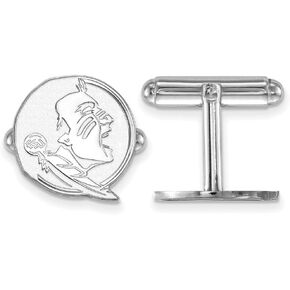 Sterling Silver LogoArt Florida State University Cuff Link