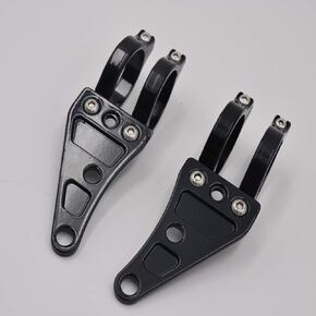 Motorcycle Black 39-41mm Turn Signal Clamps Headlight Mount Bracket Fork Ear Chopper Cafe Racer