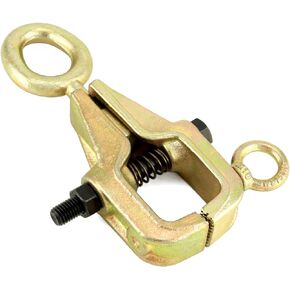 QWORK Auto Body Repair Pull Clamp, 5 Ton Top and Straight 2 Way Auto Body Clamps, Self Tightening Frame Pull Clamp for Automotive Car Vehicle Body Repair