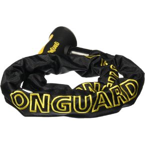 OnGuard 8020 Mastiff Integrated Key Chain Lock - 3.57' X 0.39"[110CM X 10MM] Black