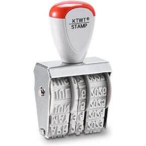 1.5" Rubber Stamp Line Dater, Date Stamp, Office Stamp, Rotating Stamp 3/16" (5mm)