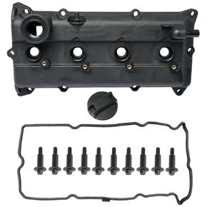 Engine Valve Cover with Gaskets, Bolts, Oil Filler Cap, PCV Valve, Spark Plug Tube Seals Compatible with 2002-2006 Nissan Sentra Altima QR25DE 2.5L Replaces# 13264-3Z001 13264 3Z001 264-982