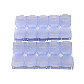 Mike Panel Cubicle Clip for Fabric Panels, Standard Size, 40-Sheet Capacity, Pack of 20, Translucent Blue (CA)