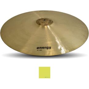 Dream Cymbals and Gongs 22 Inch Ride Cymbal (ERI22) Bundle with Liquid Audio Instrument Polishing Cloth - Dream Energy Series